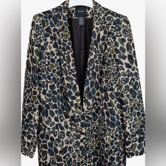 Smythe Leopard-print Camouflage Boyfriend Blazer - Picture 13 of 14